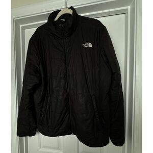 The North‎ Face Long Sleeve Full Zip Jacket Men's Size XL Windbreaker Black Top
